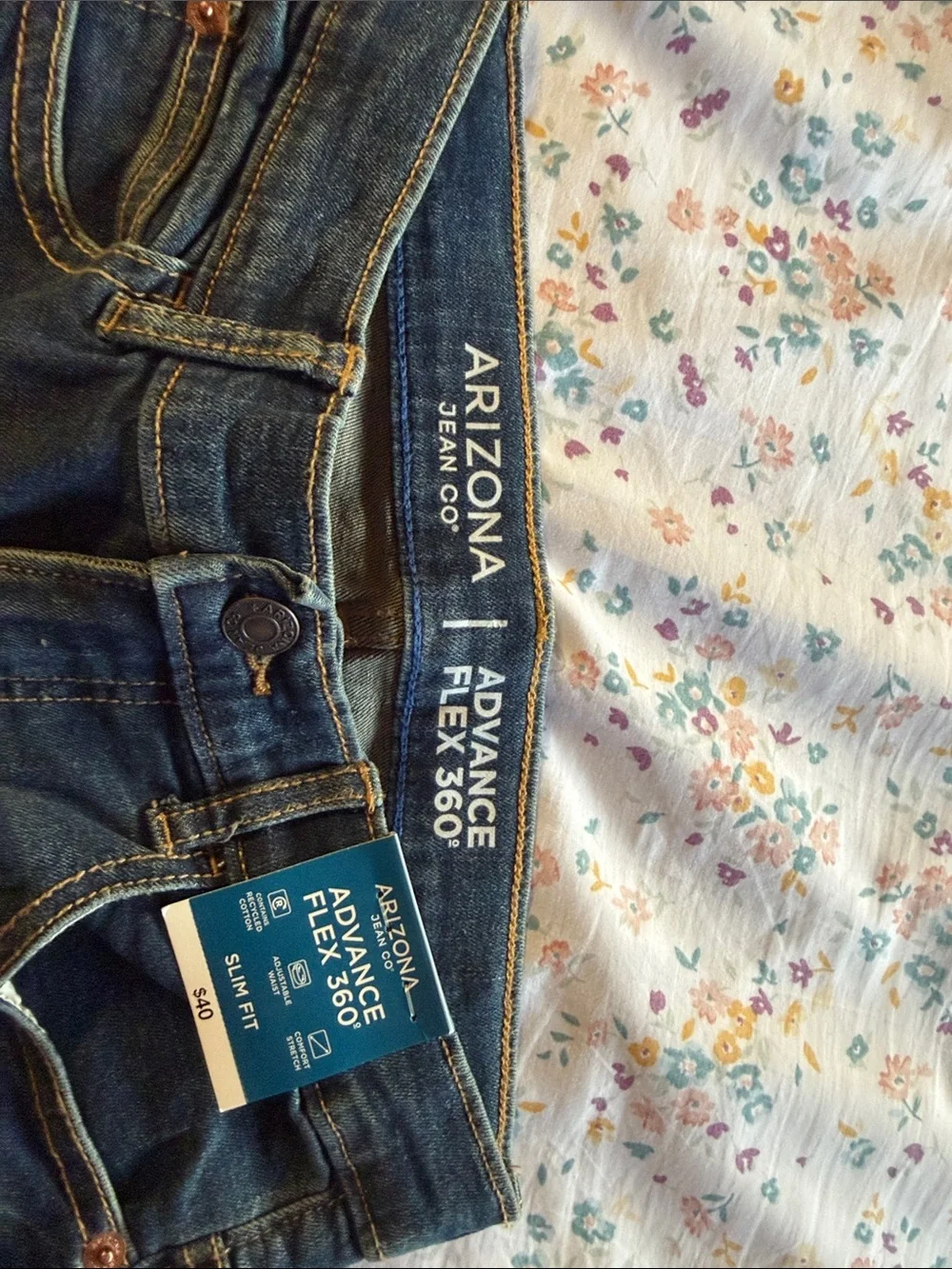 Arizona Jean Company Distressed Kids Jeans    Slim Fit 12